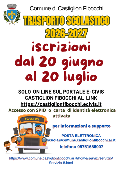Trasporto scolastico 2026/2027