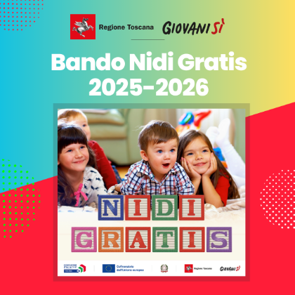 NIDI GRATIS 2025/2026: avviso pubblico di manifestazione di interesse rivolto ai servizi educativi per la prima infanzia NIDI GRATIS 2025/2026: avviso pubblico di manifestazione di interesse rivolto ai servizi educativi per la prima infanzia