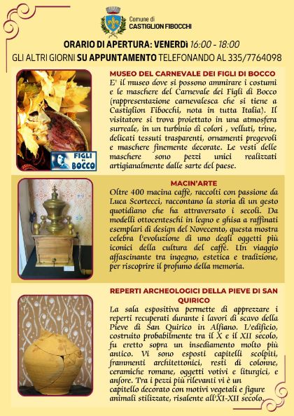 Museo del carnevale - Macin'Arte - Reperti Archeologici della Pieve di San Quirico