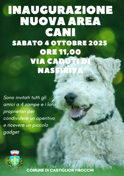 Inaugurazione nuova area cani Inaugurazione nuova area cani