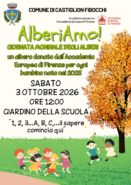 AlberiAmo 2026: un albero per ogni nuovo nato nel 2025