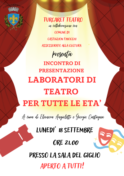 locandina corsi di teatro