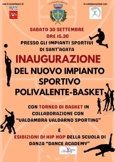 locandina inaugurazione campo da basket PNG