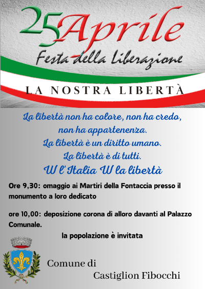 Locandina Festa della Liberazione 2024