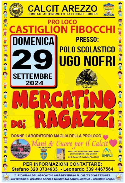locandina mercatino Calcit