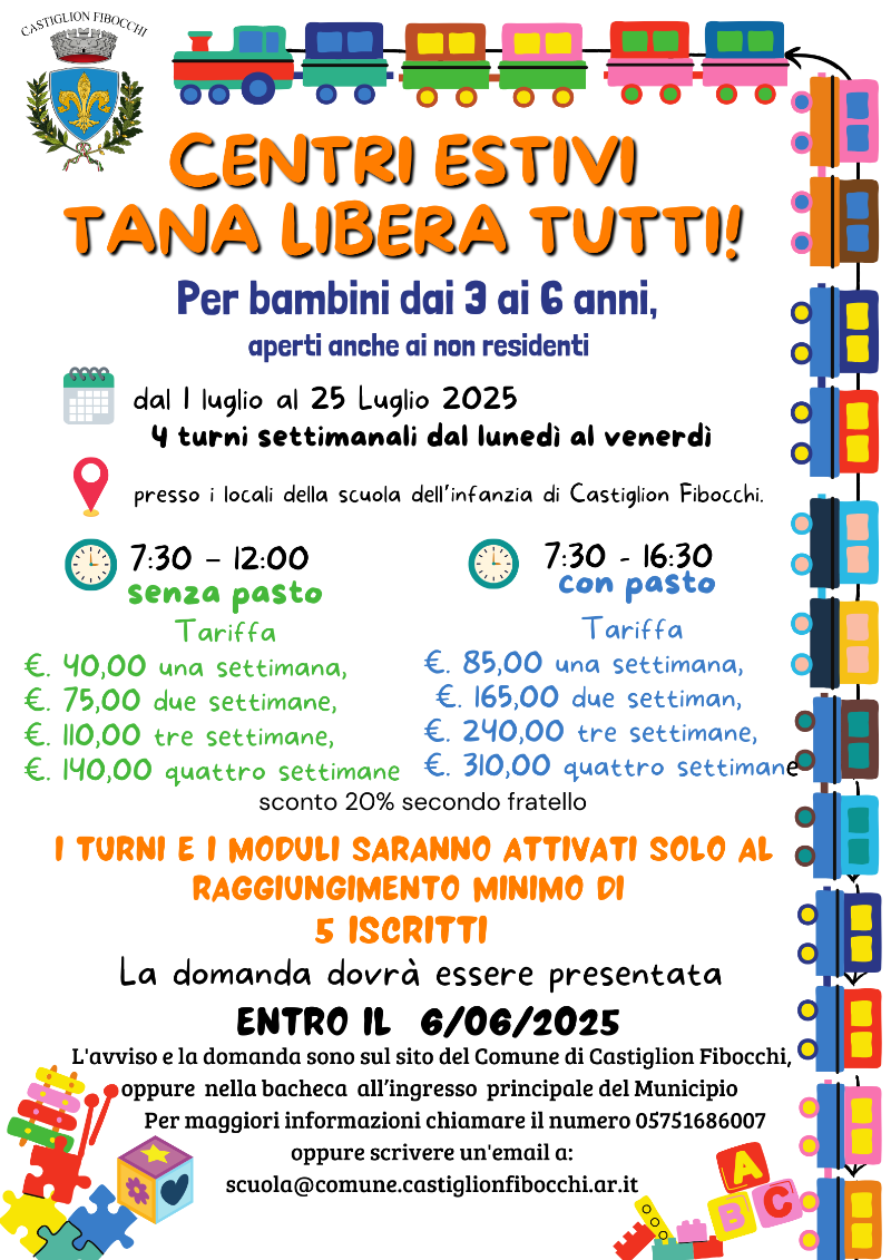 Locandina Centri estivi 2025