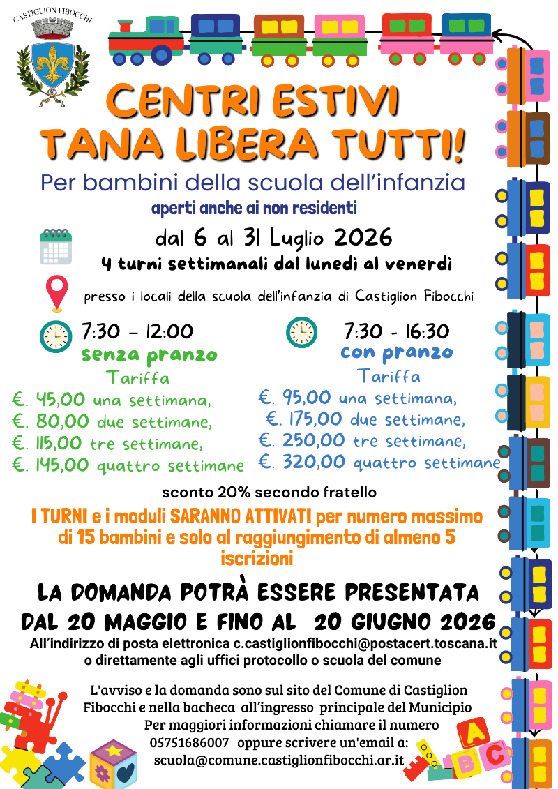 Centri estivi "Tana Libera Tutti!"