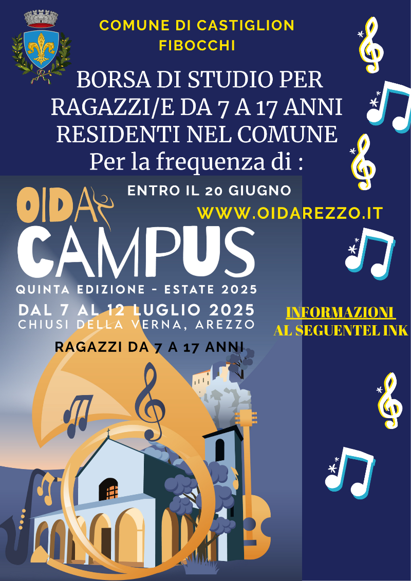 Locandina Borsa di studio