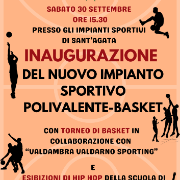 locandina inaugurazione campo da basket PNG