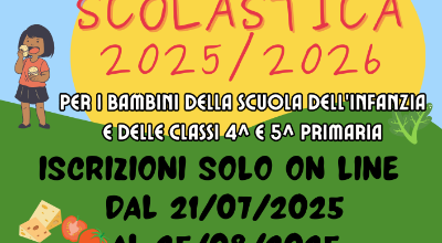 Locandina apertura iscrizioni mensa Locandina apertura iscrizioni mensa