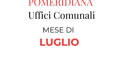 Chiusura pomeridiana luglio 2026