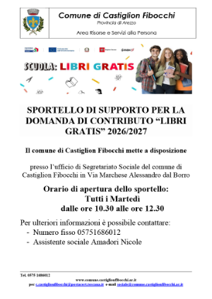 Sportello di aiuto per la domanda