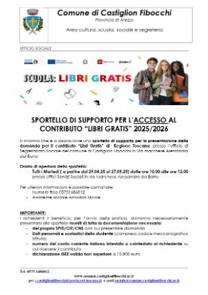 informativa libri gratis 2025-2026