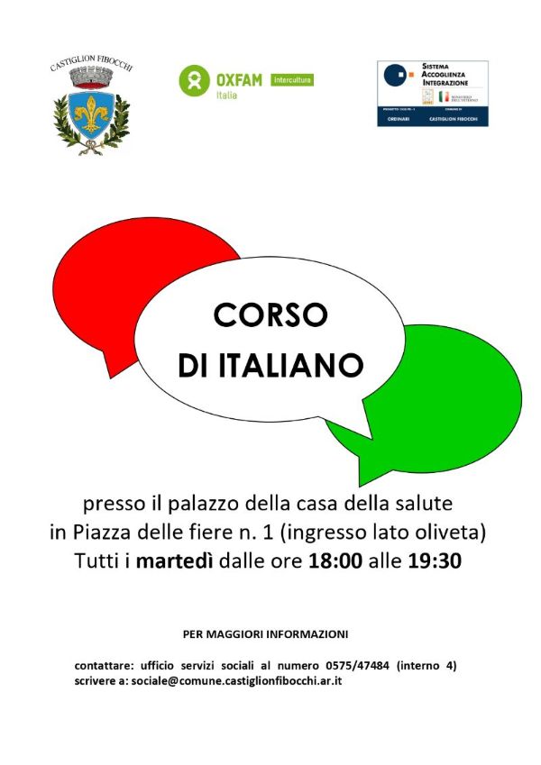 Volantino corso di italiano